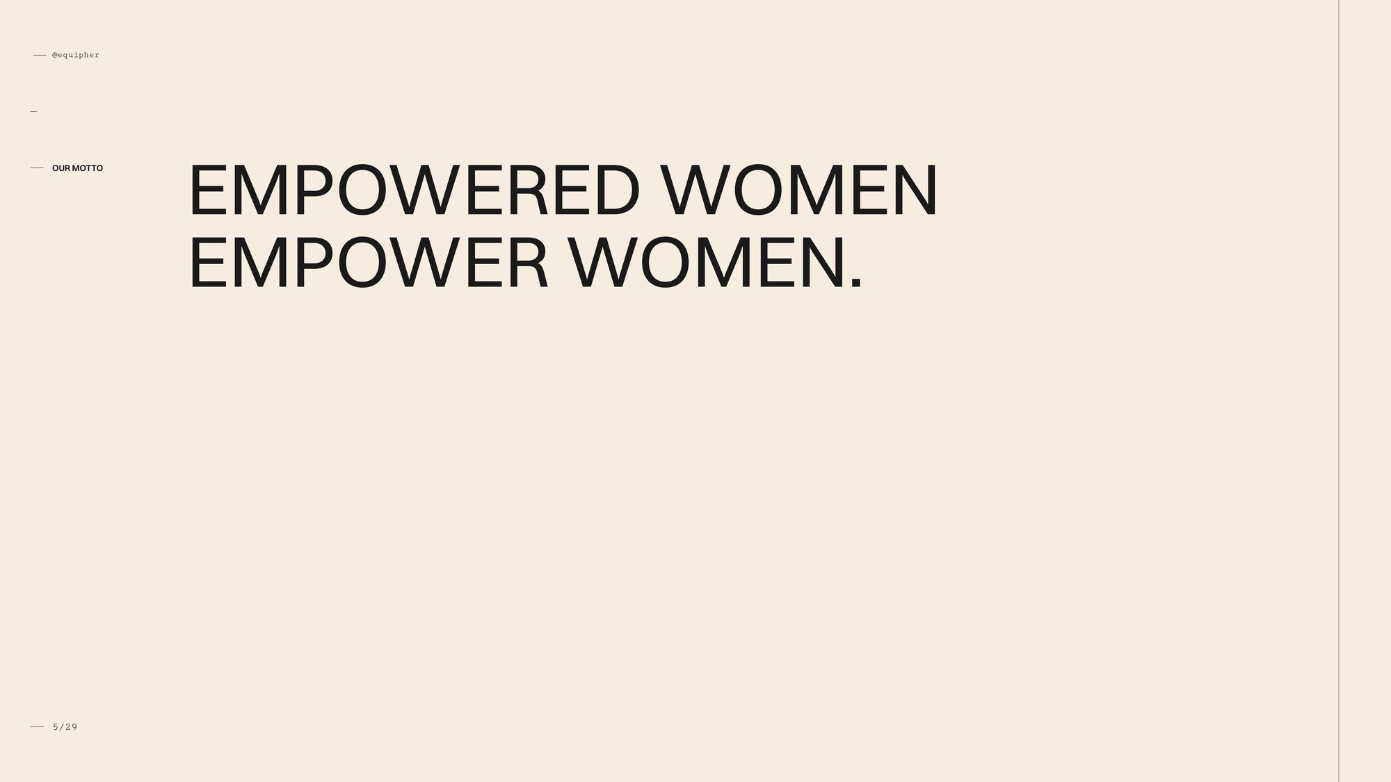 Empowered women empower women