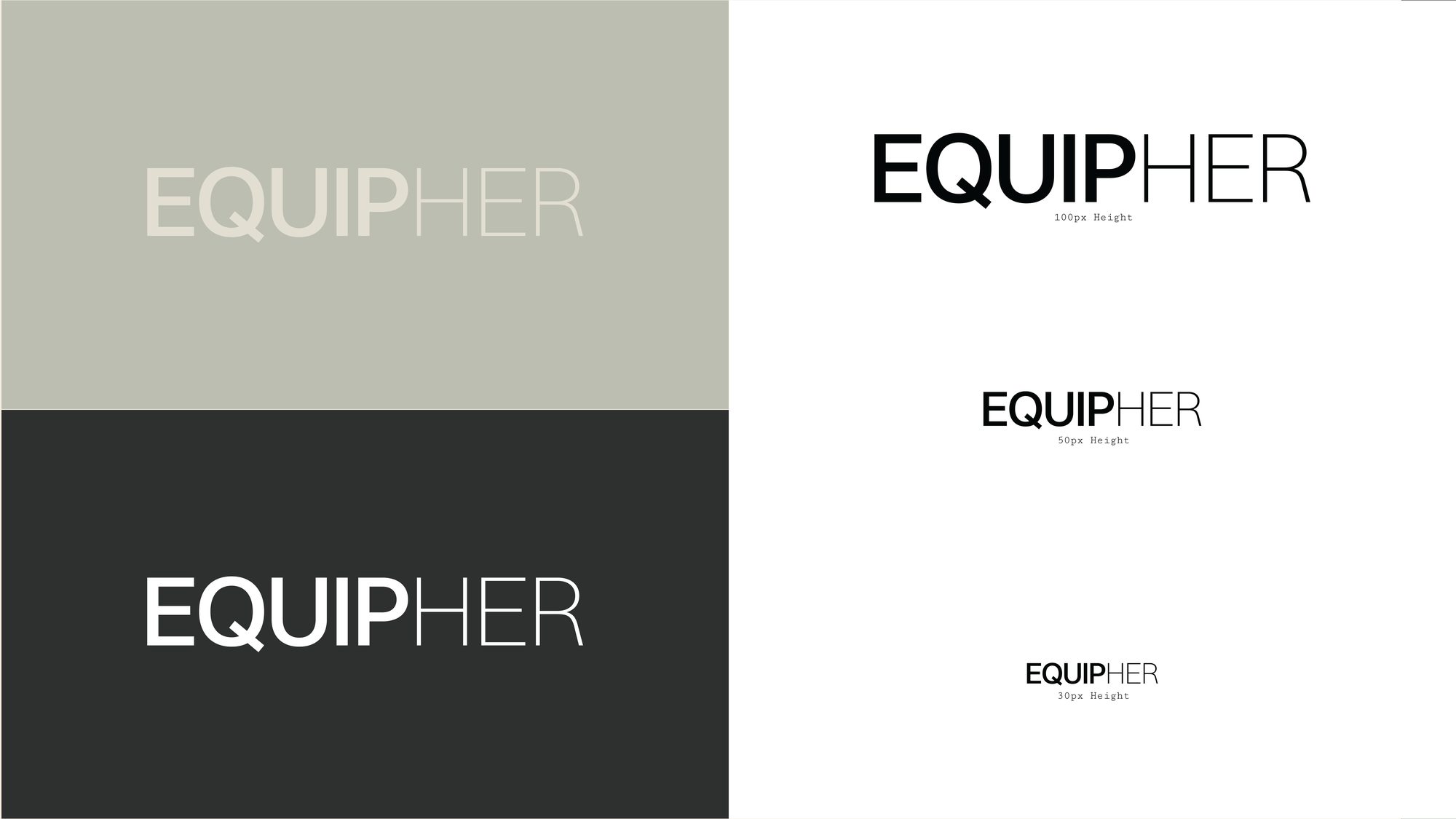 EquipHer logo system