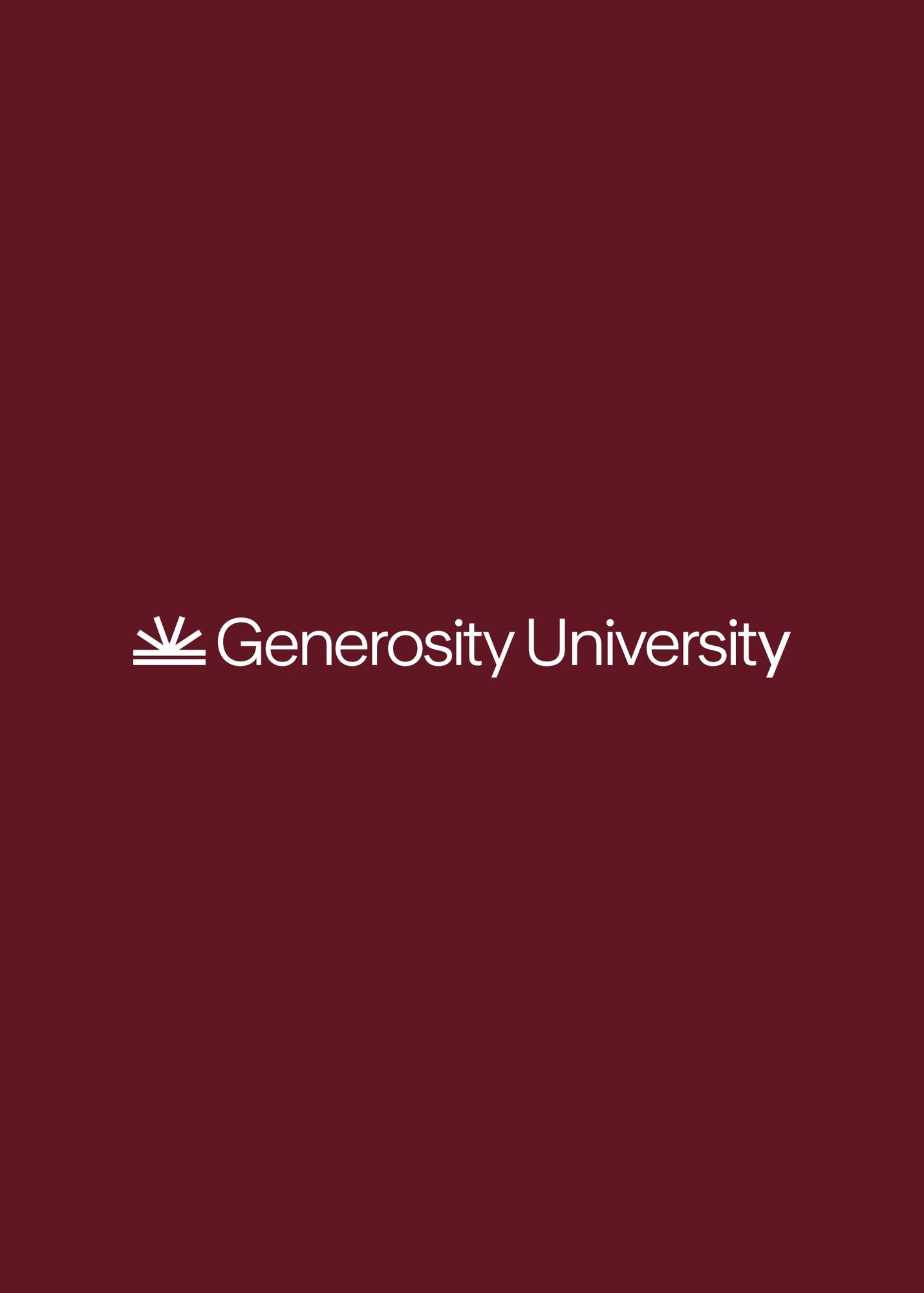 Generosity University