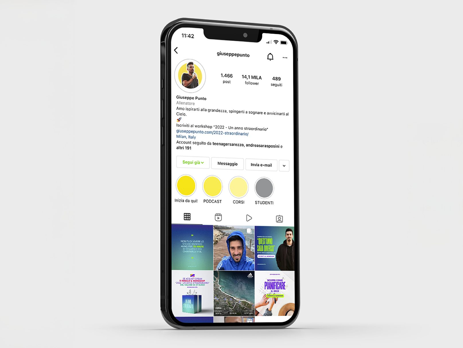 Instagram profile